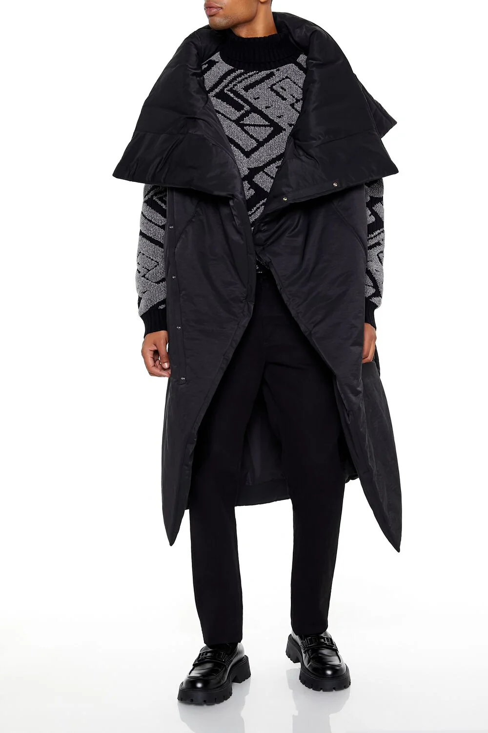 Longline Wrap Puffer Vest - Image 2