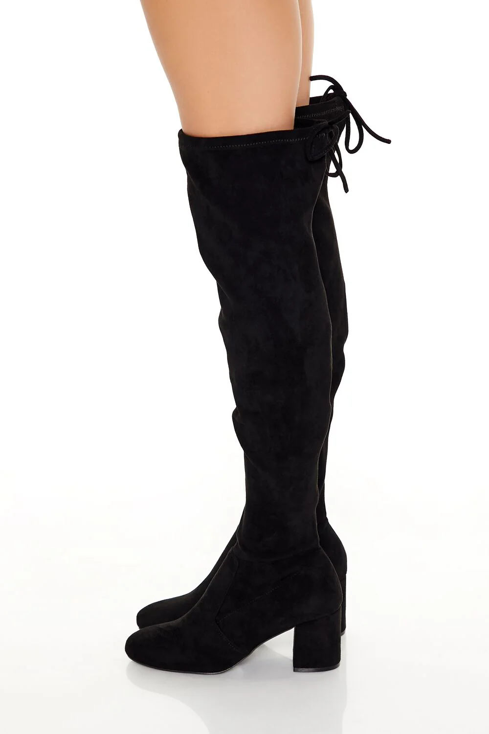 Faux Suede Over-the-Knee Boots - Image 2