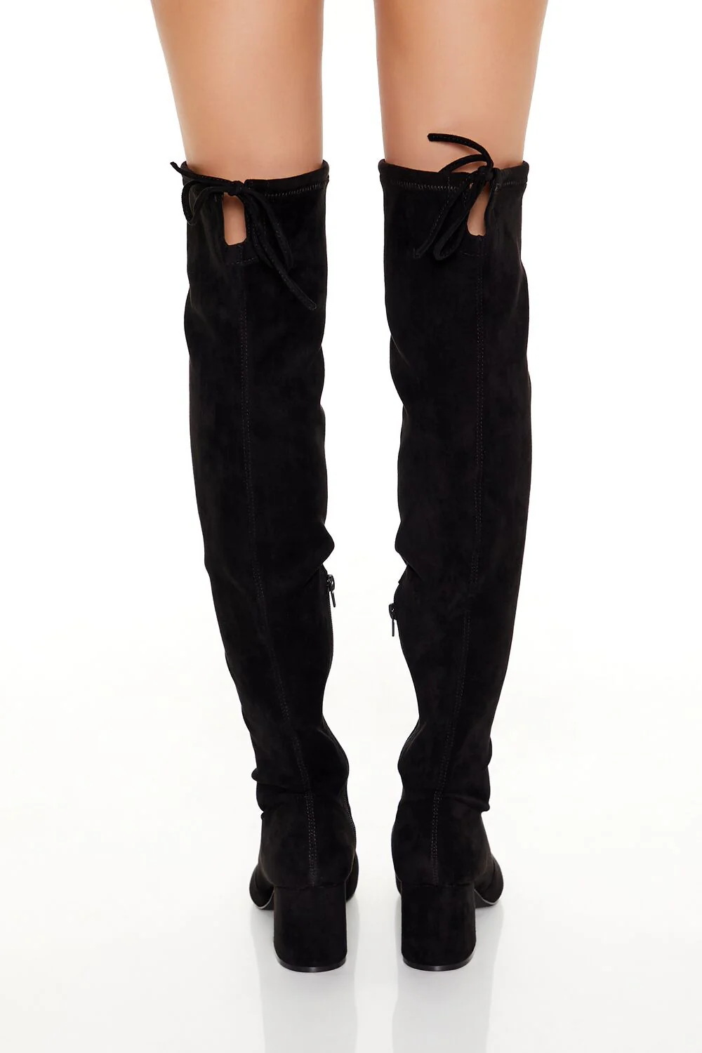 Faux Suede Over-the-Knee Boots - Image 3