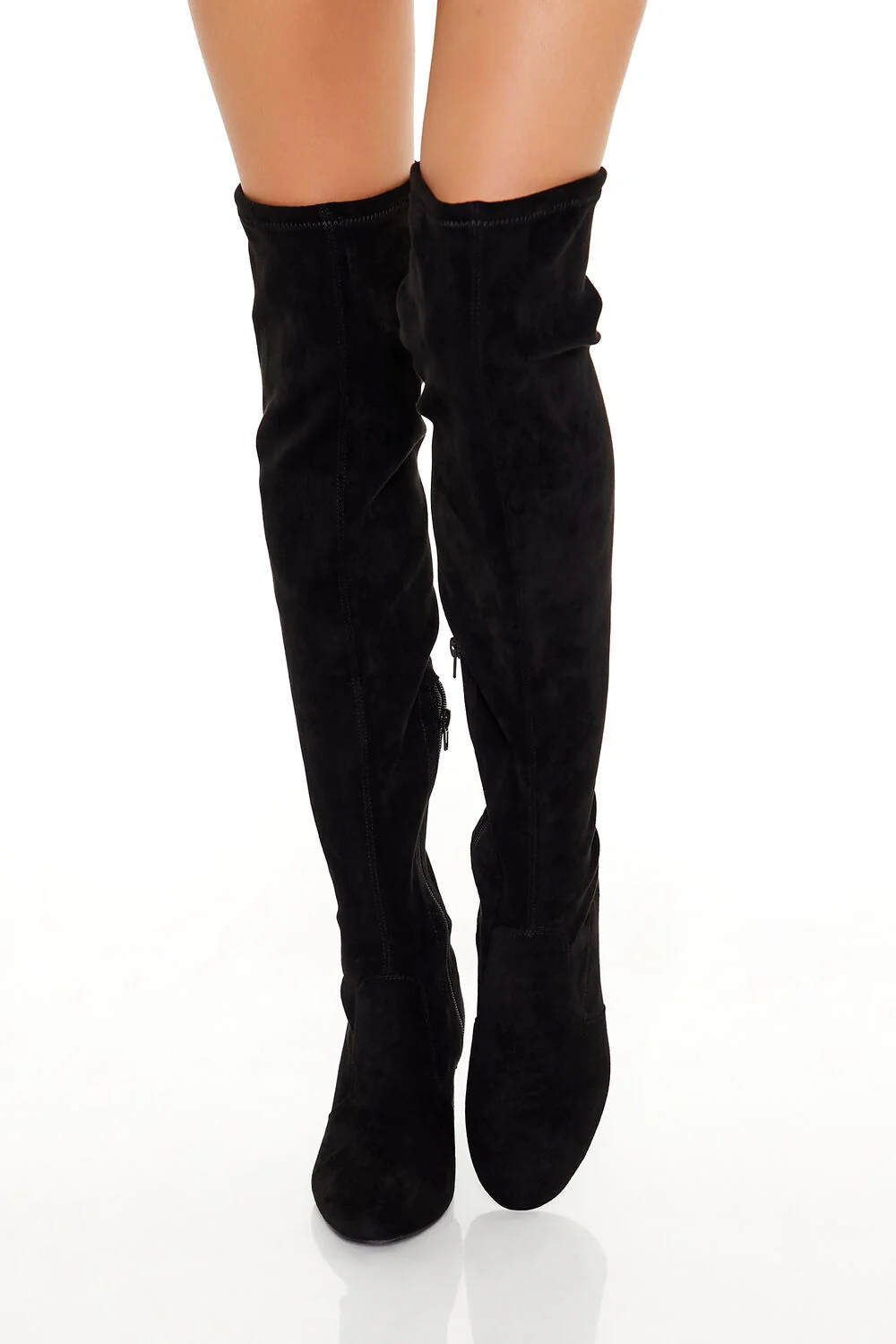Faux Suede Over-the-Knee Boots - Image 4