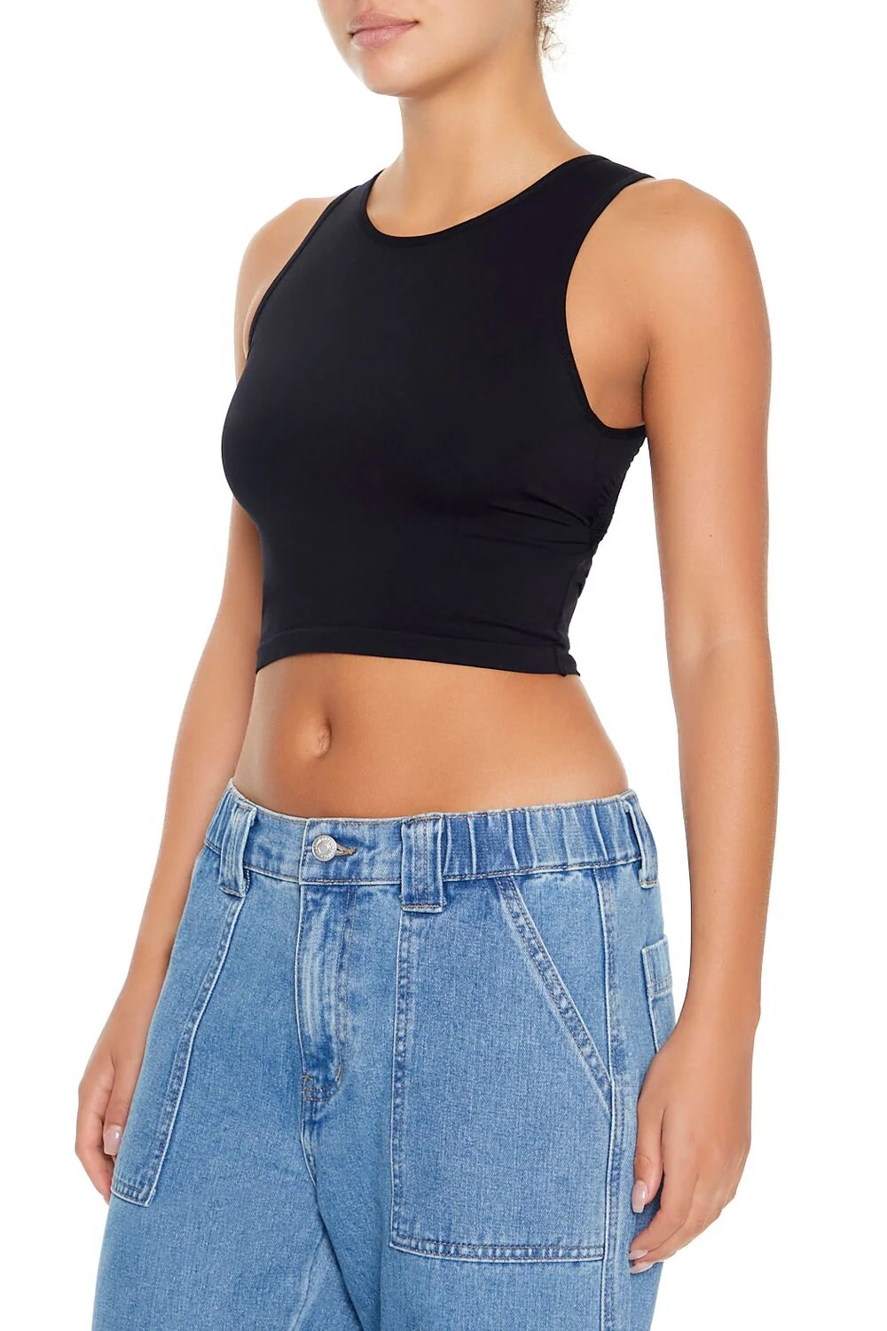 Cropped Cutout Tank Top - Image 4