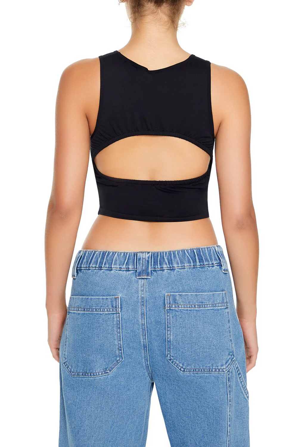 Cropped Cutout Tank Top - Image 6
