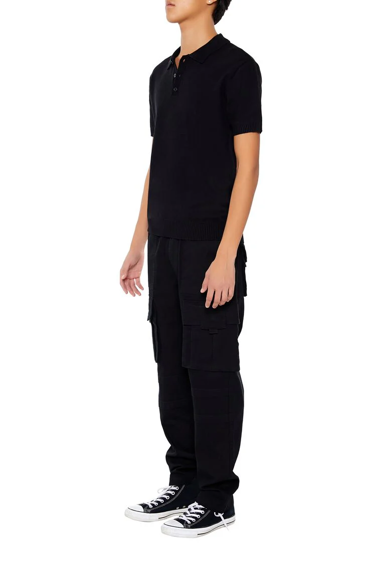 Slim-Fit Drawstring Cargo Pants - Image 3