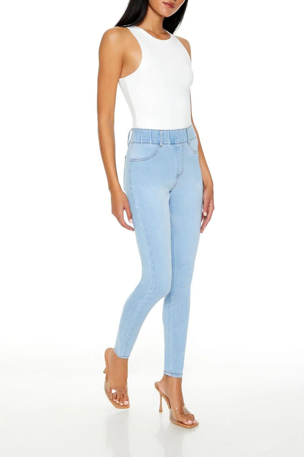 Pull-On High-Rise Skinny Jeans - Image 3
