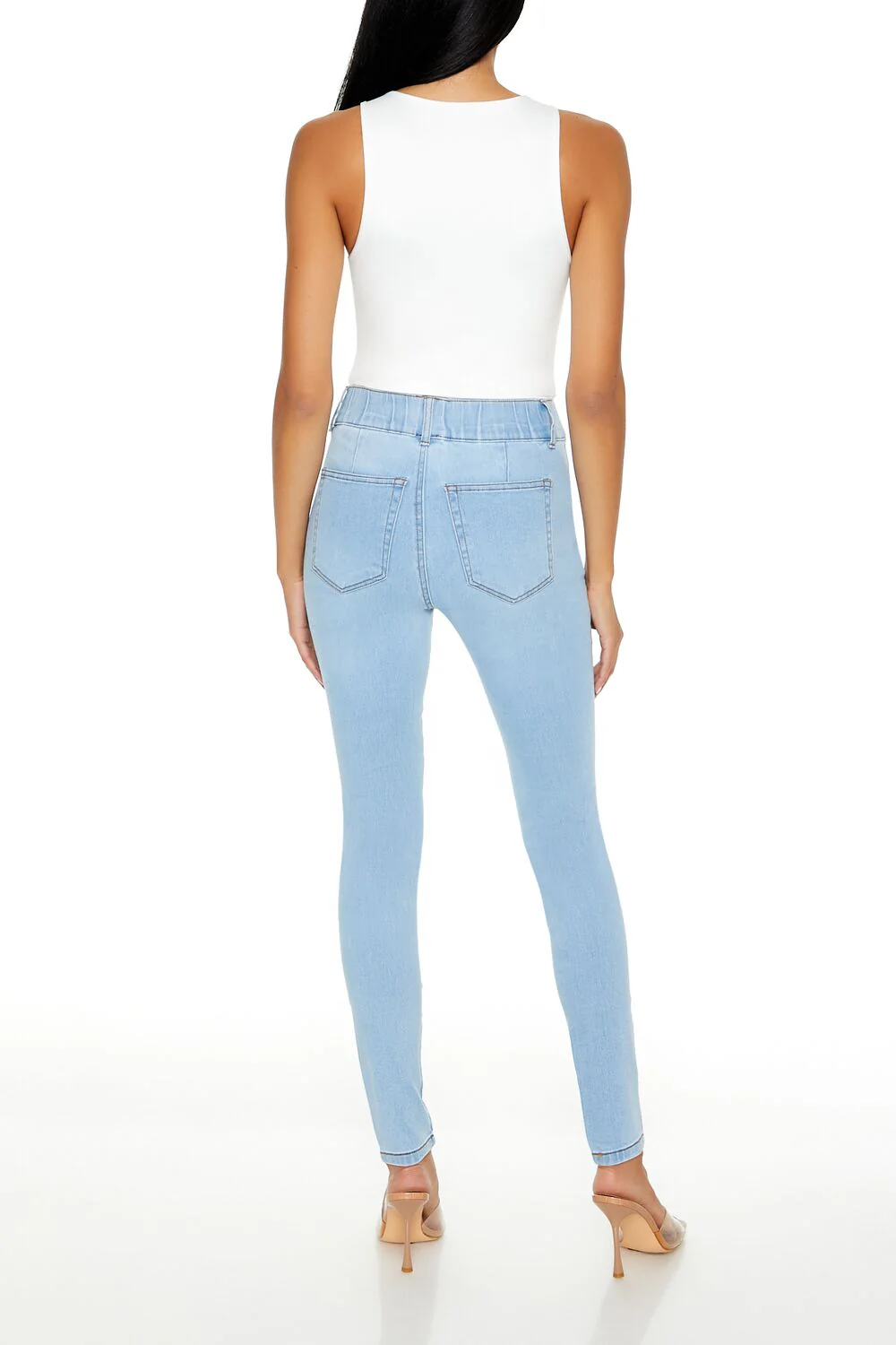 Pull-On High-Rise Skinny Jeans - Image 4