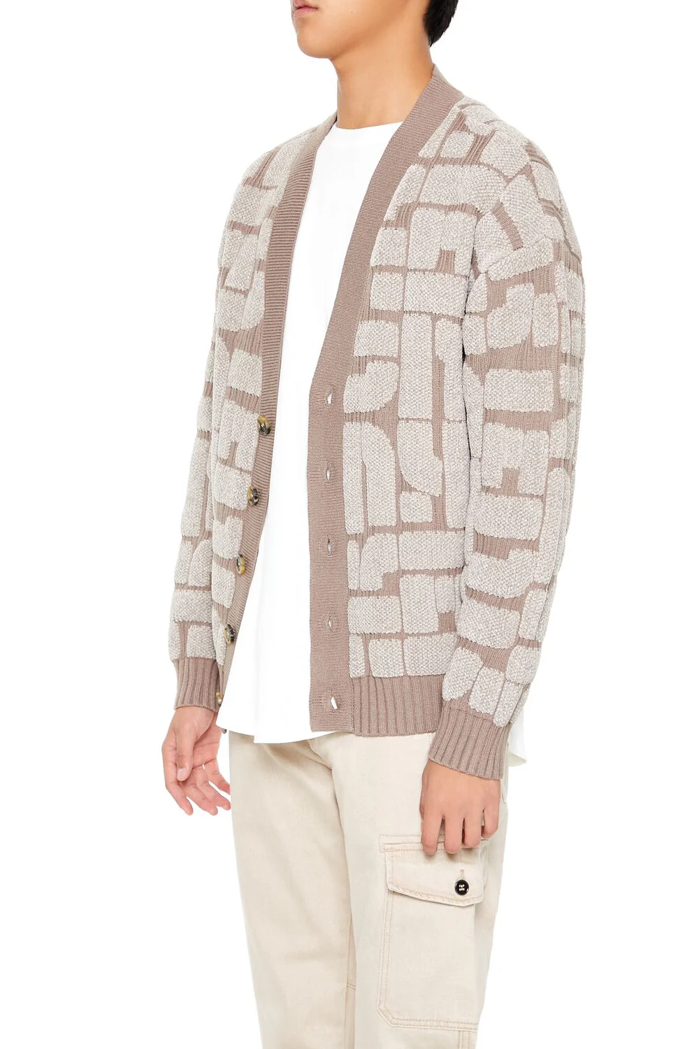 Geo Cardigan Sweater - Image 3