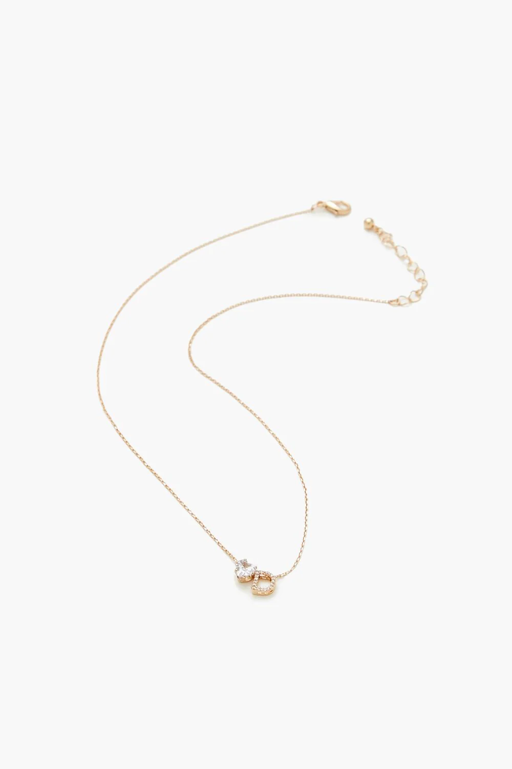 Faux Gem Initial Charm Necklace - Image 12