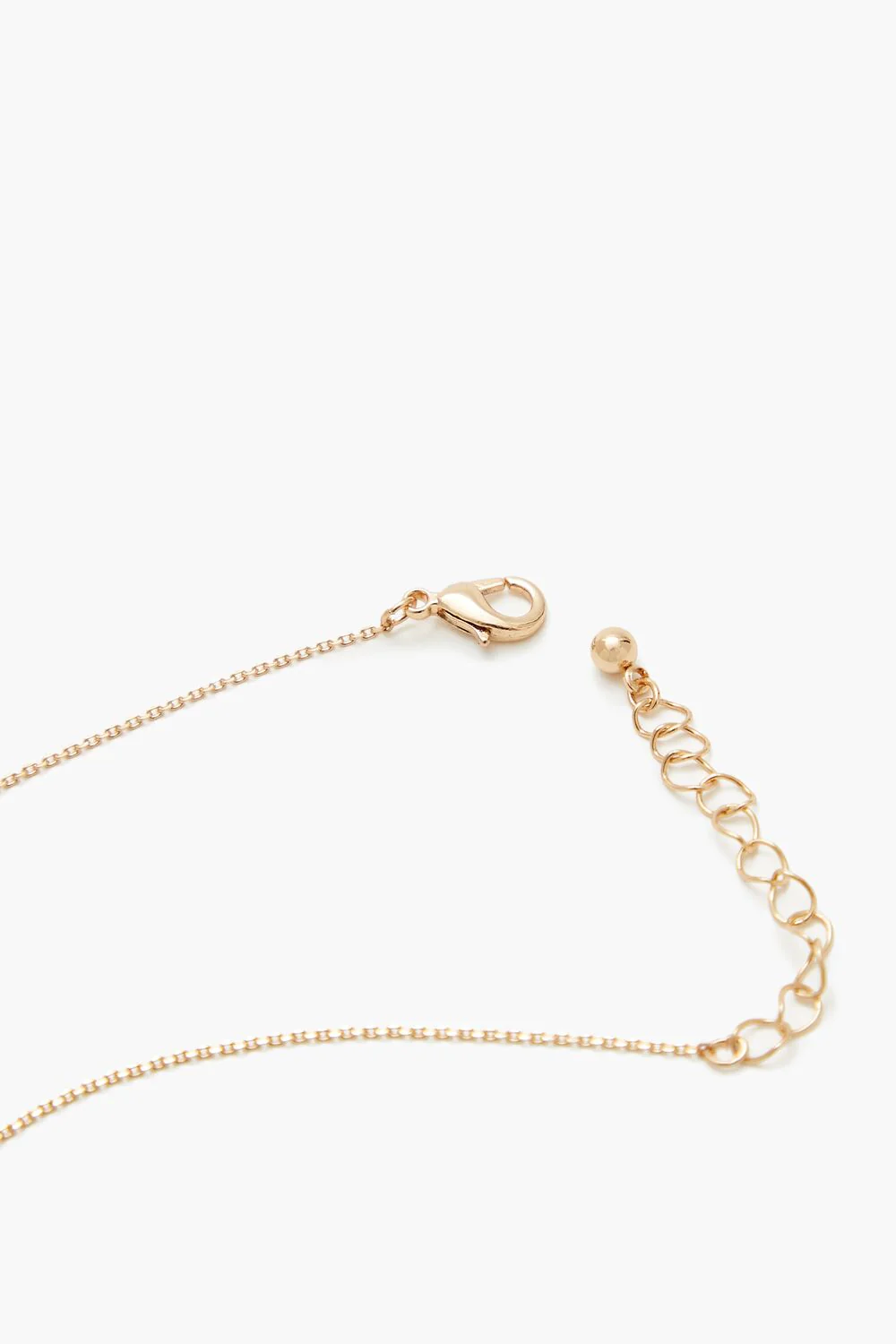 Faux Gem Initial Charm Necklace - Image 13