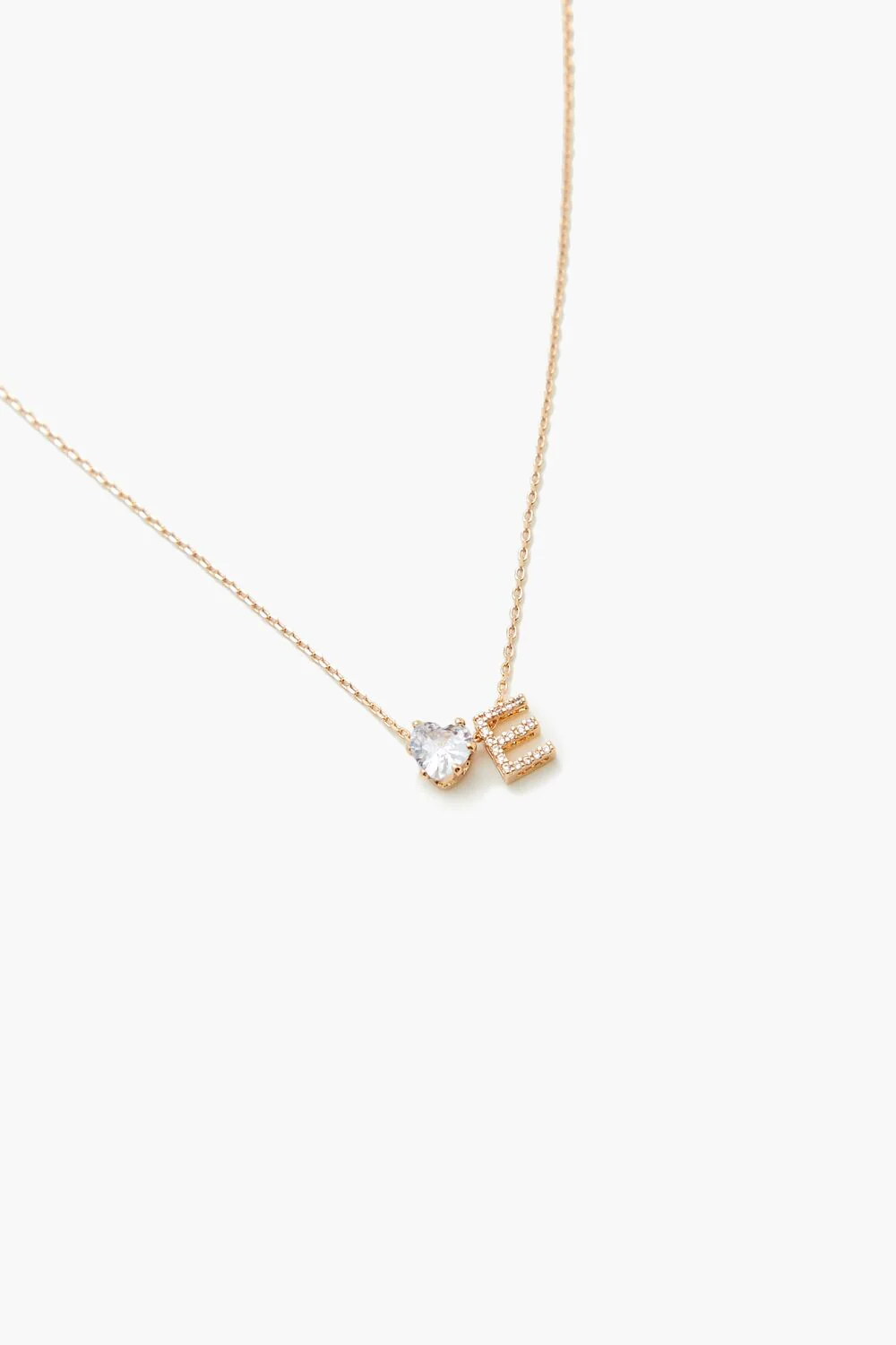 Faux Gem Initial Charm Necklace - Image 15