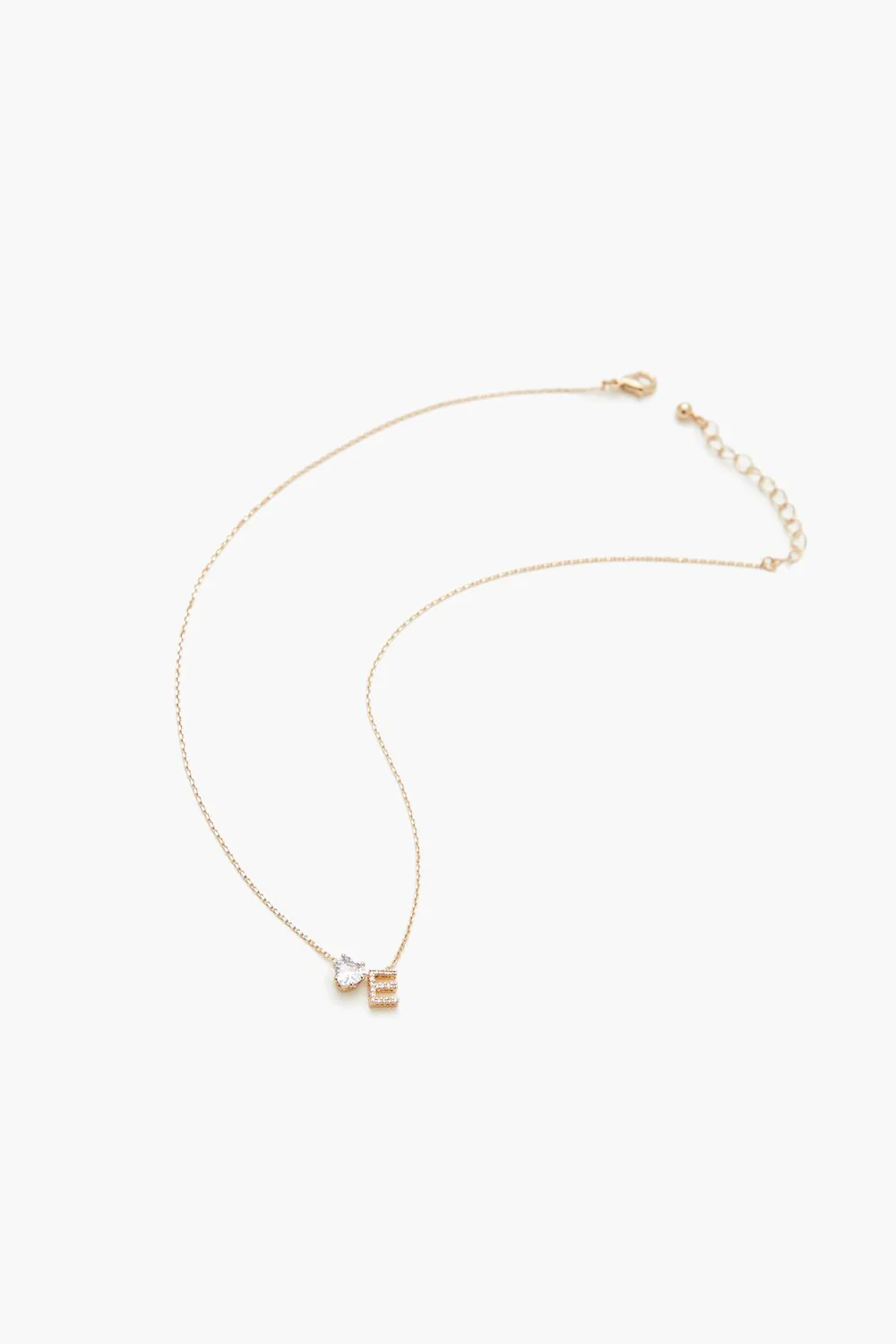 Faux Gem Initial Charm Necklace - Image 16