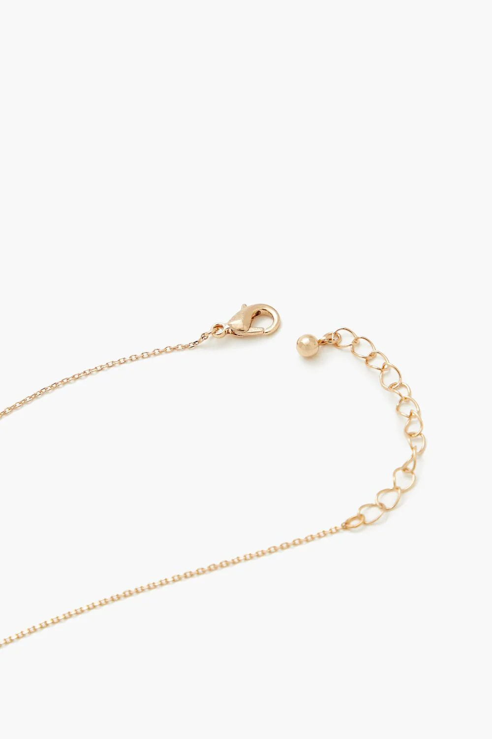 Faux Gem Initial Charm Necklace - Image 17