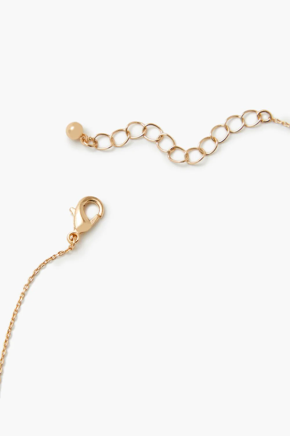 Faux Gem Initial Charm Necklace - Image 21