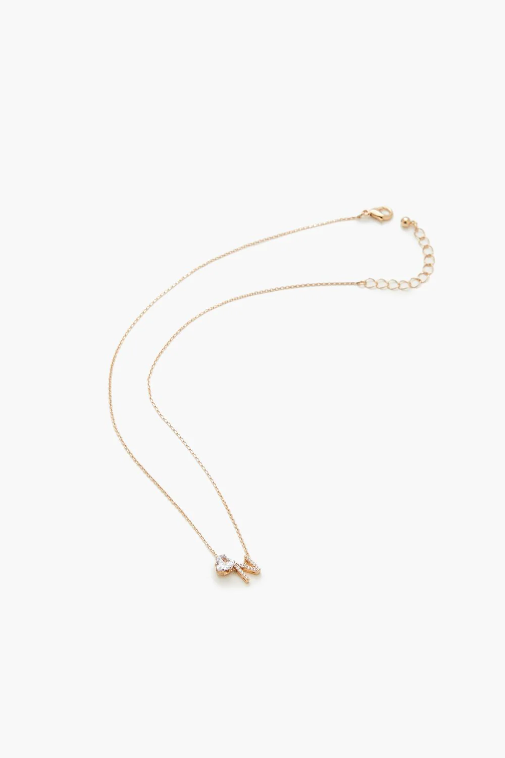 Faux Gem Initial Charm Necklace - Image 26