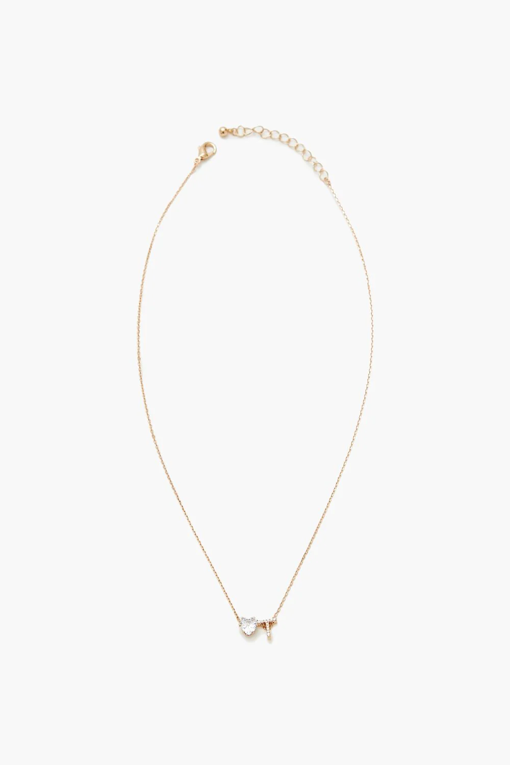 Faux Gem Initial Charm Necklace - Image 27