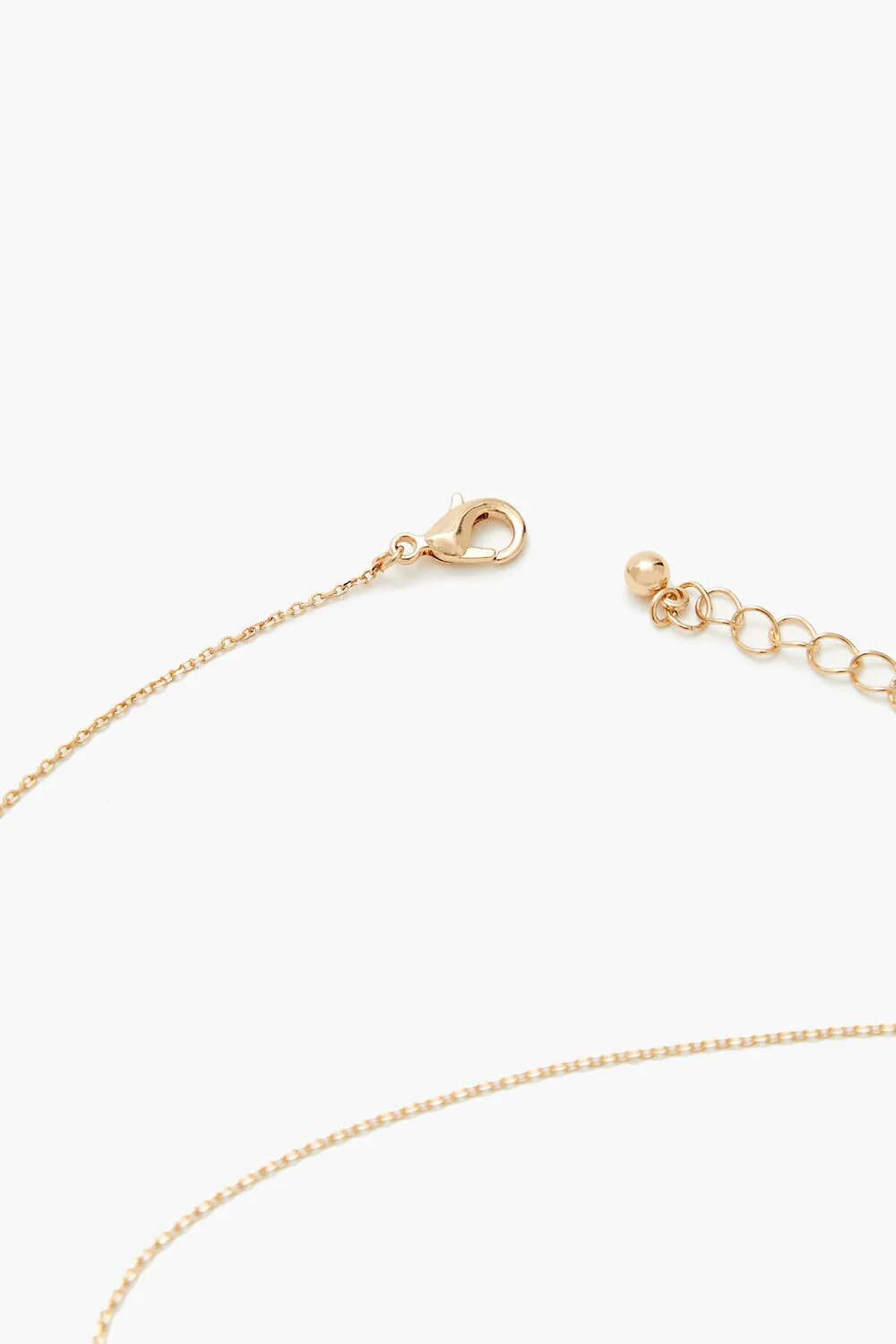 Faux Gem Initial Charm Necklace - Image 30