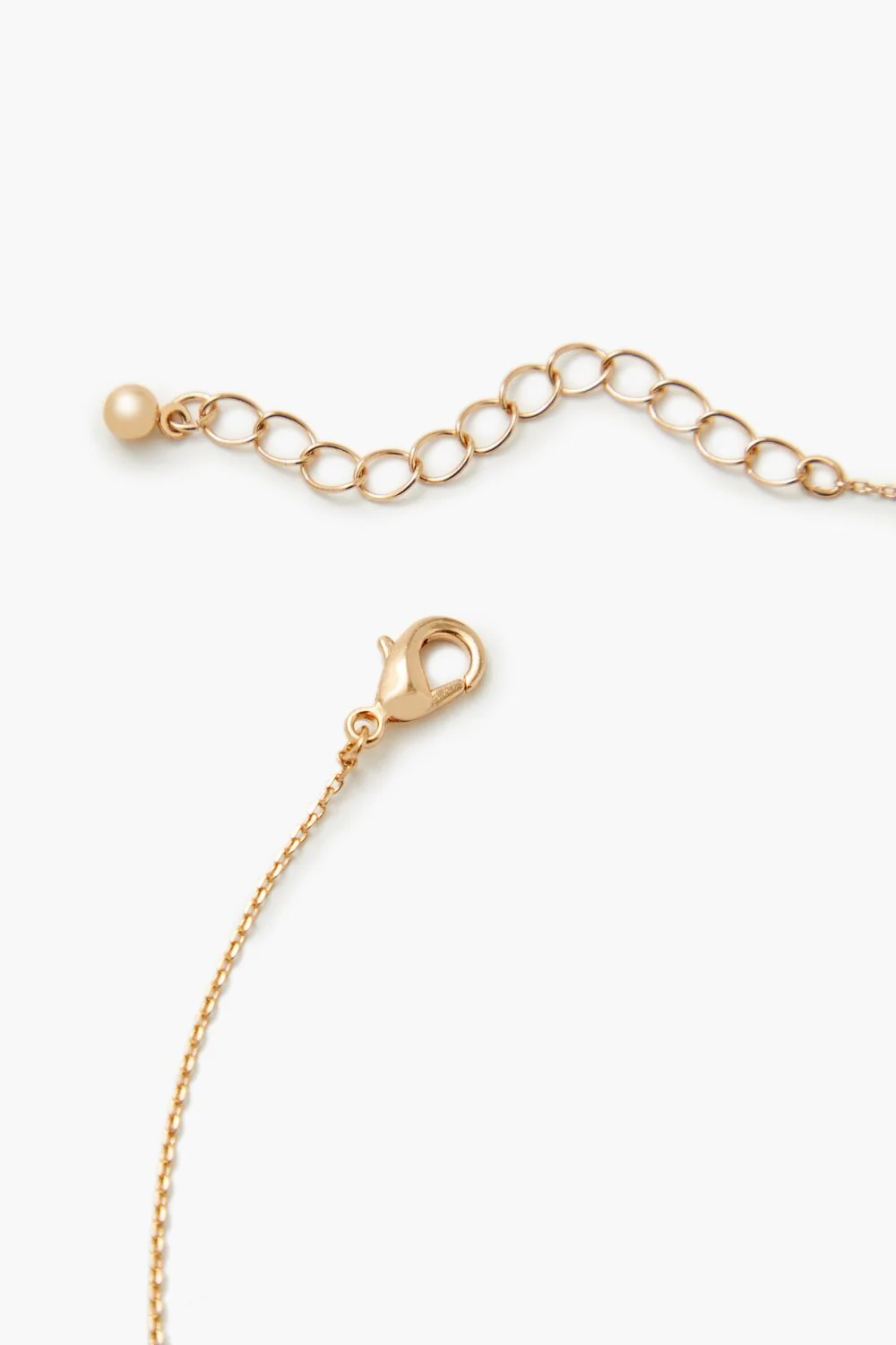 Faux Gem Initial Charm Necklace - Image 8