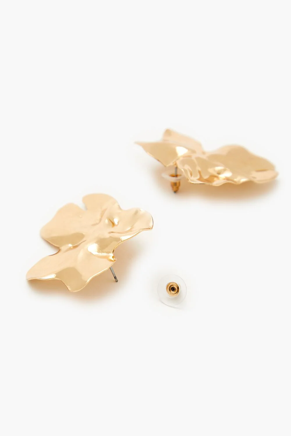 Hammered Abstract Drop Earrings - Image 3