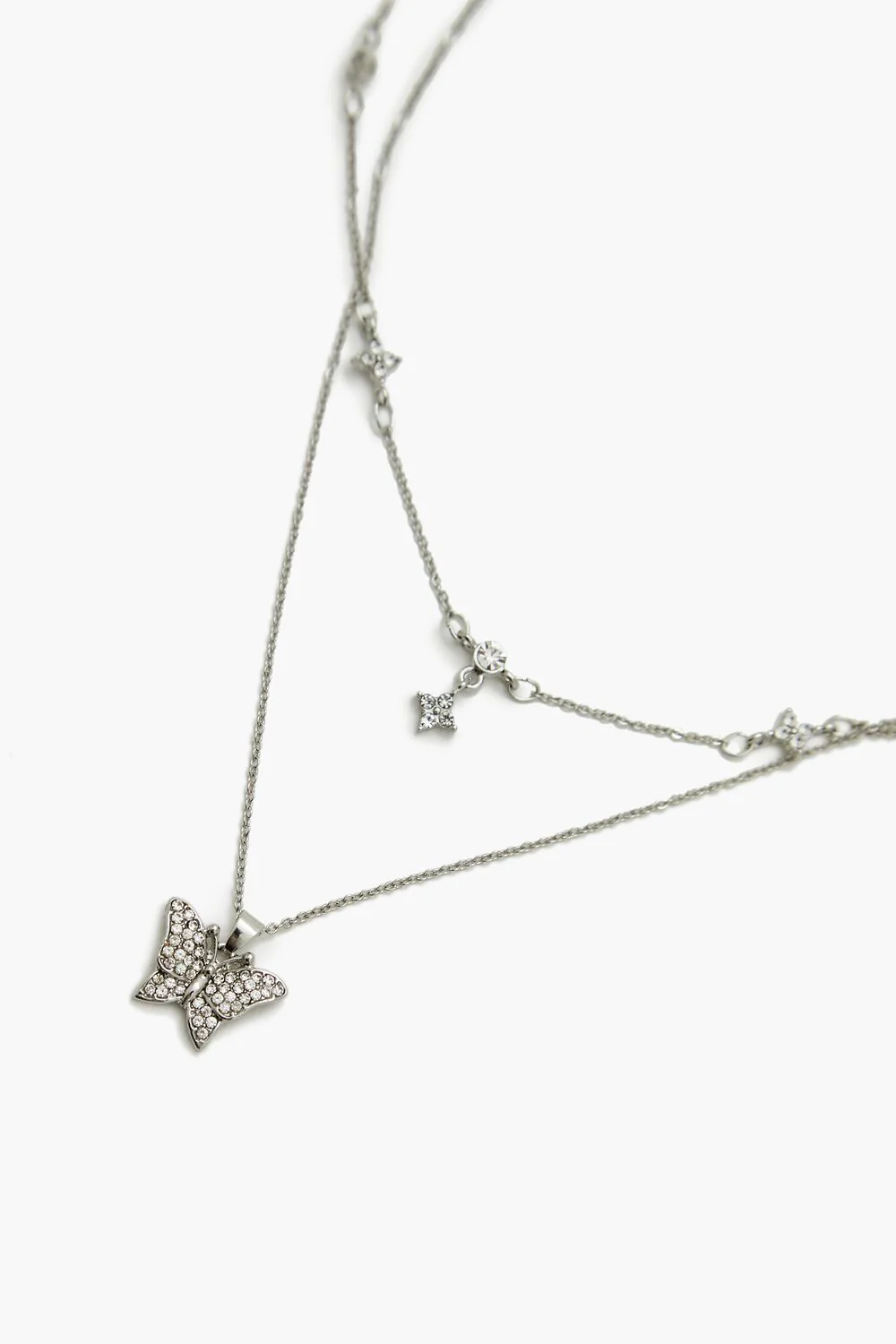 Layered Butterfly Necklace Set - Image 5
