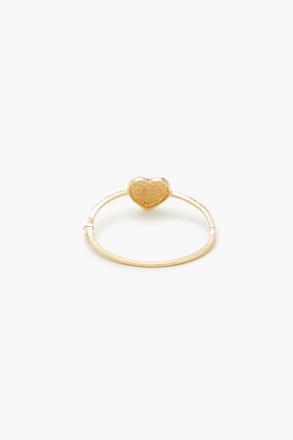 Rhinestone Heart Bangle Bracelet - Image 4
