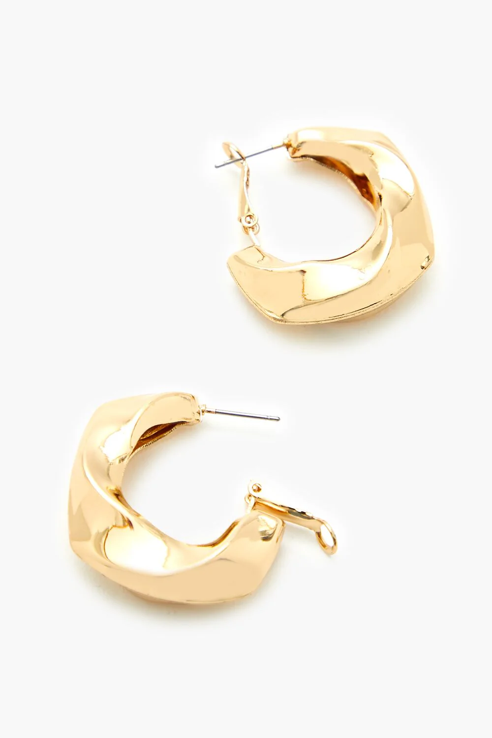 Twisted Hoop Earrings - Image 3