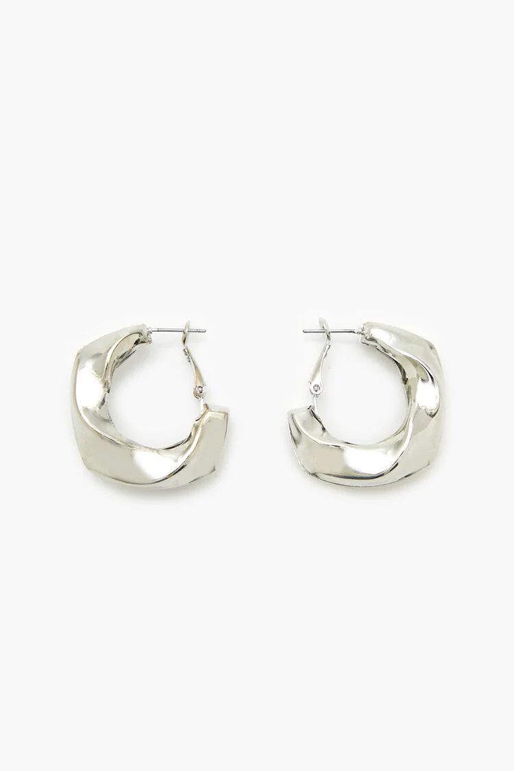 Twisted Hoop Earrings - Image 4
