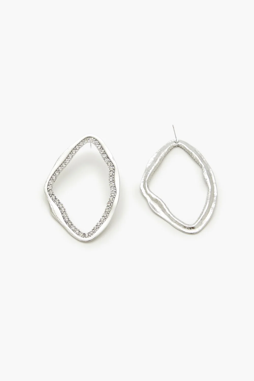 Geo Rhinestone Drop Earrings - Image 2