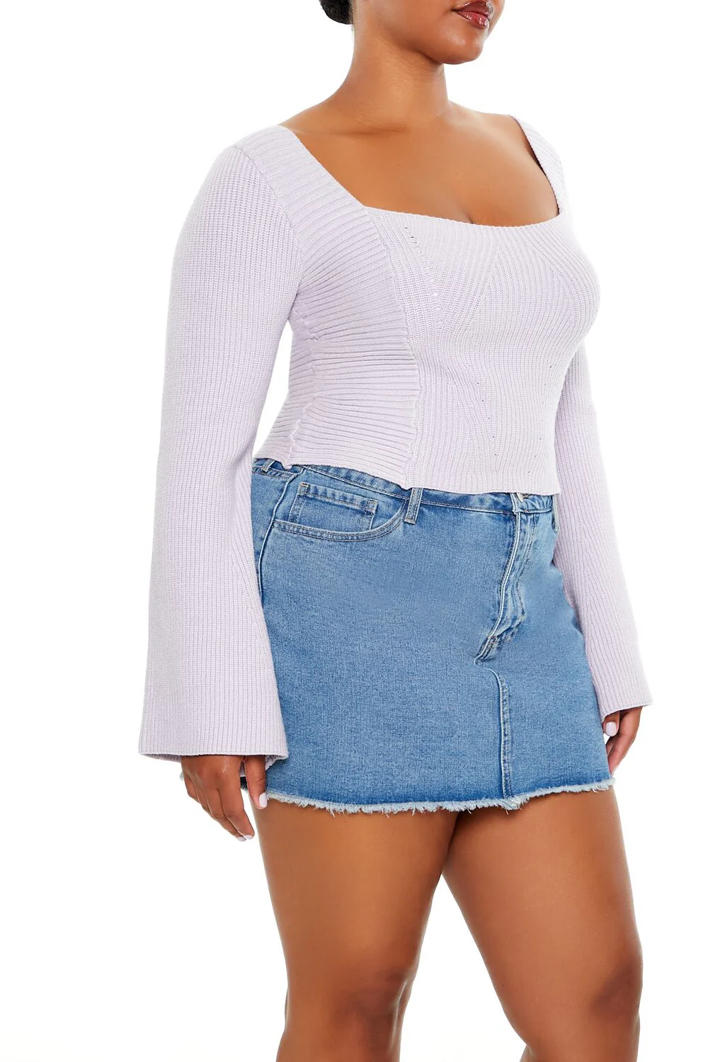 Plus Size Bell-Sleeve Sweater - Image 3