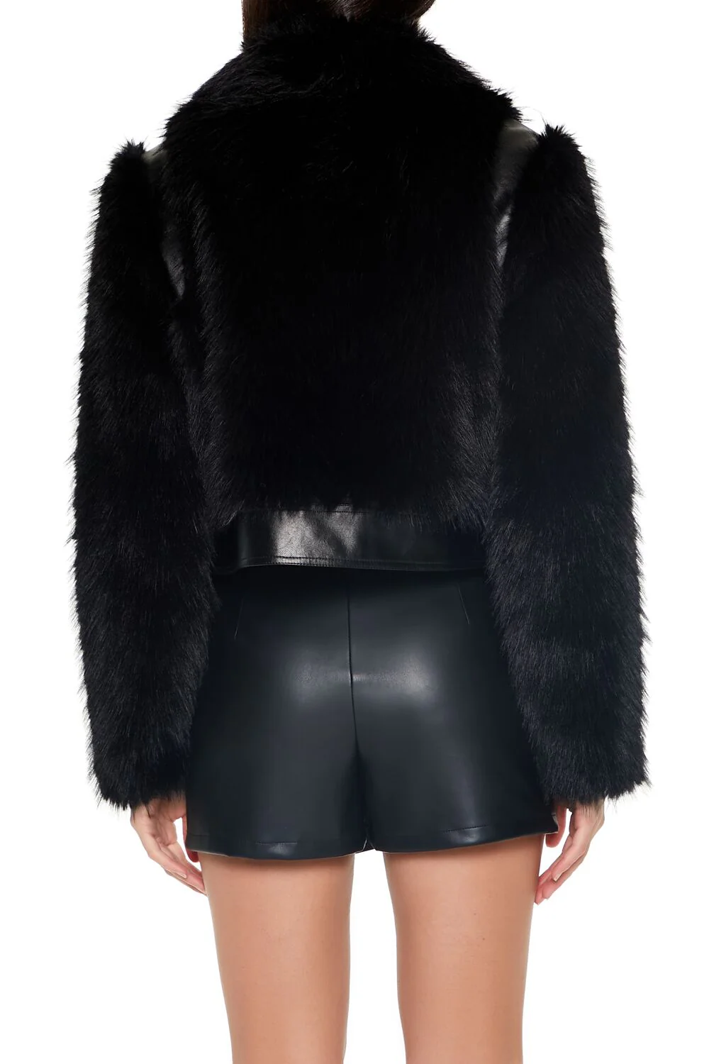 Faux Fur-Trim Zip-Up Jacket - Image 5