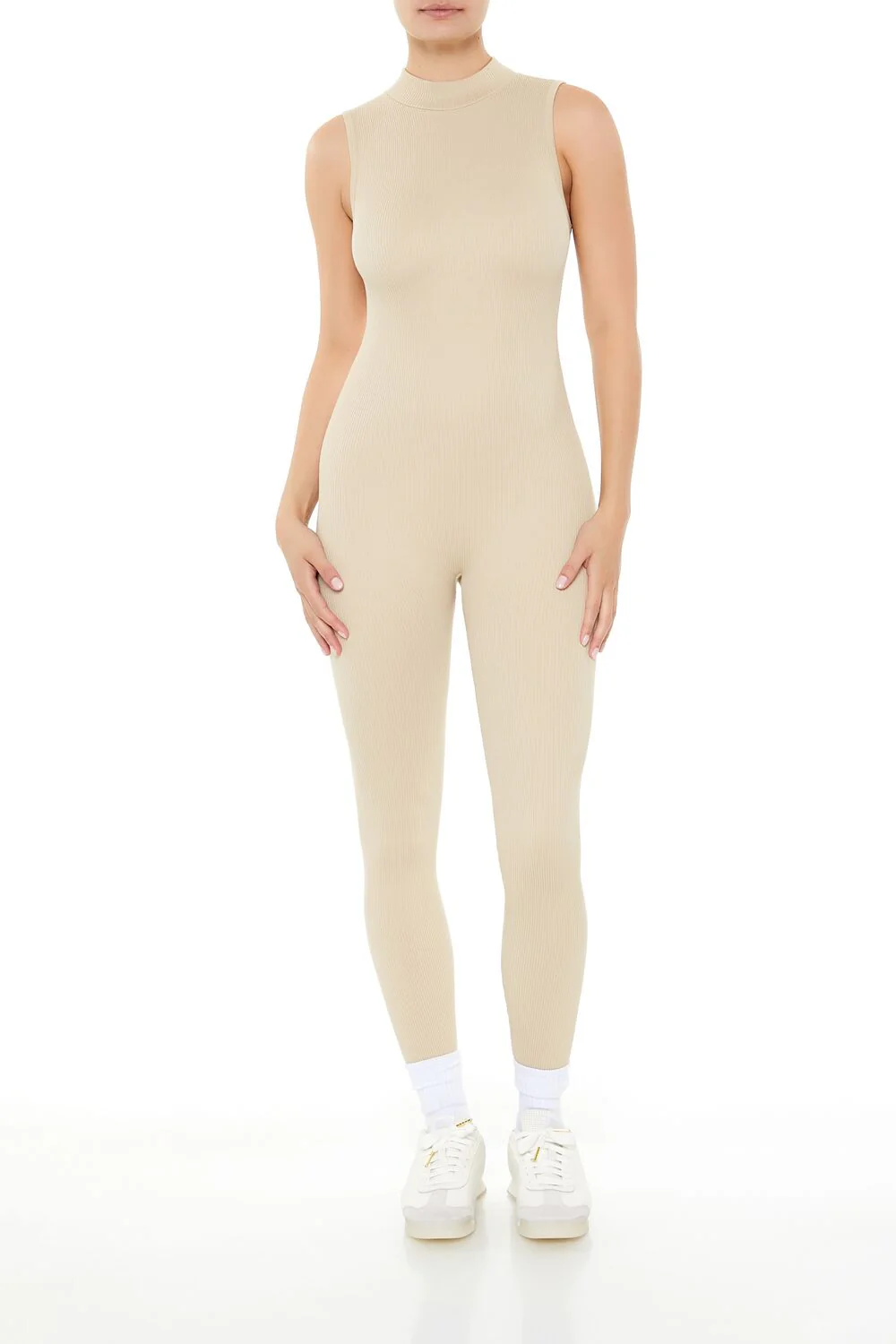 Sleeveless Mock Neck Jumpsuit - Image 5