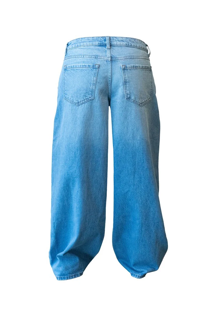 Low-Rise Wide-Leg Jeans - Image 2