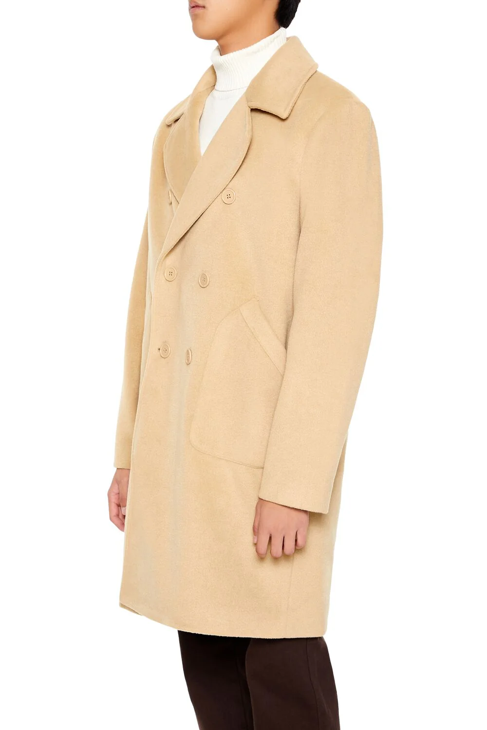 Notched Double-Breasted Coat - Image 3