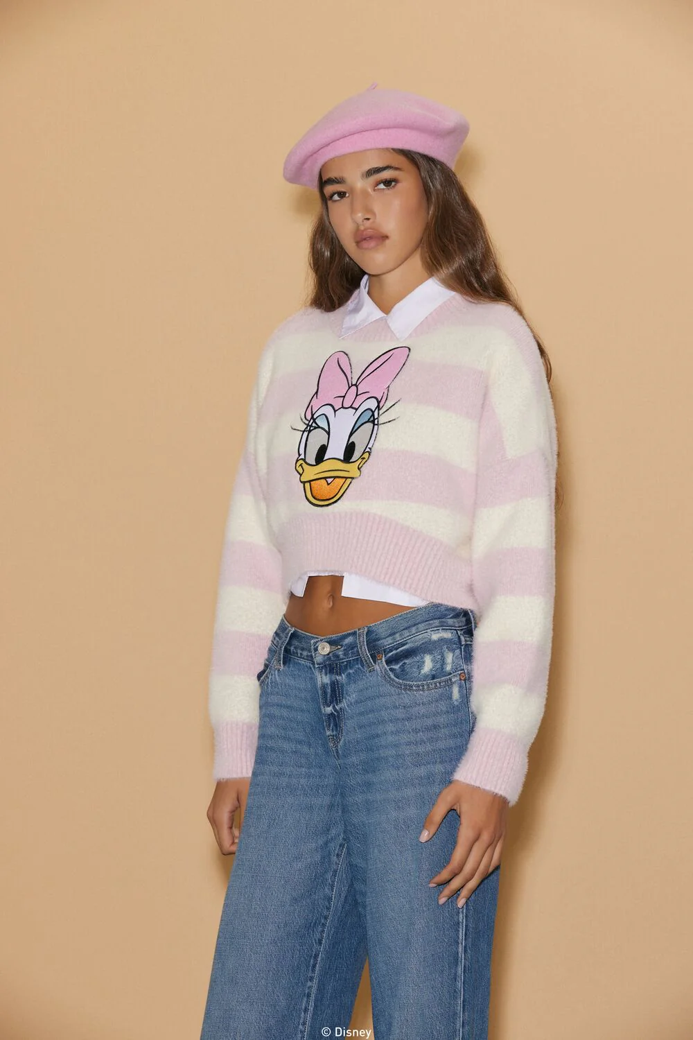 Disney Daisy Duck Cropped Sweater - Image 4