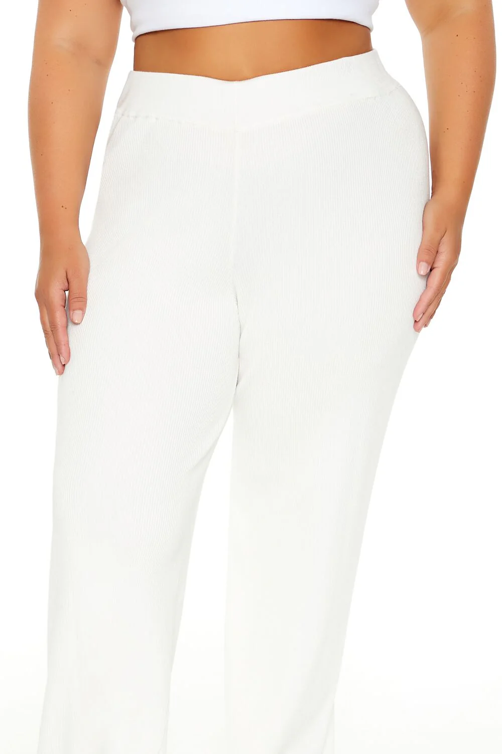 Plus Size Sweater-Knit Wide-Leg Pants - Image 5