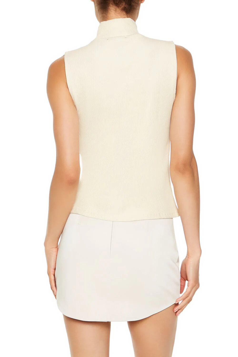 Mock Neck Split-Hem Top - Image 5