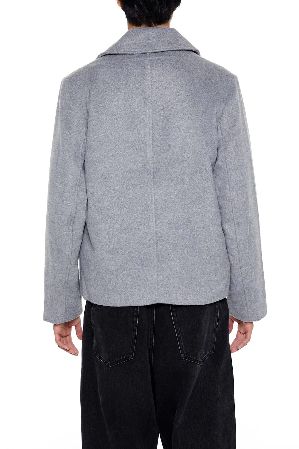 Notched Double-Breasted Coat - Image 4