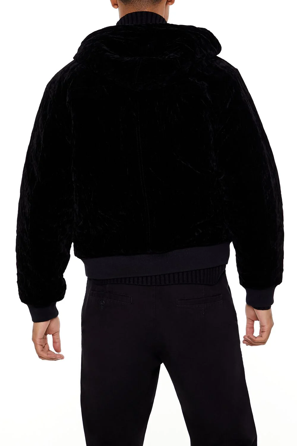 Hooded Velvet Wallet Chain Jacket - Image 5