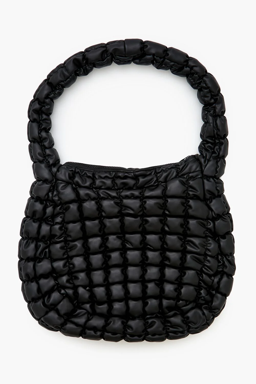 Quilted Faux Leather Tote Bag - Image 2