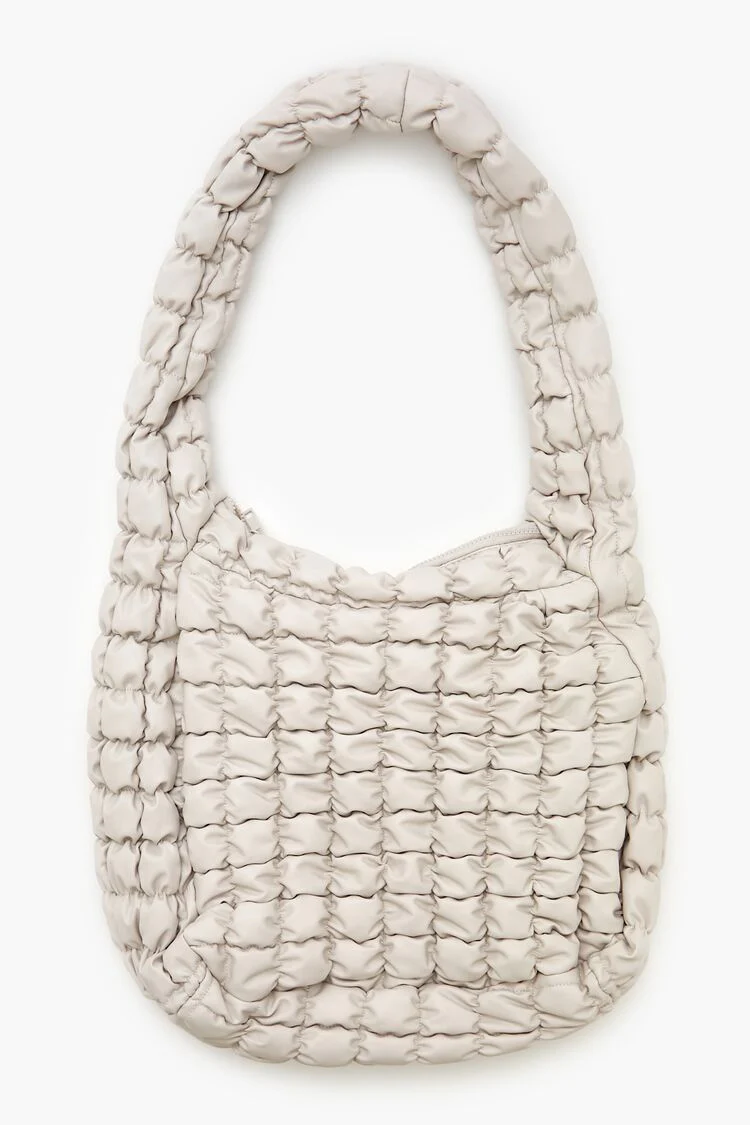 Quilted Faux Leather Tote Bag - Image 5