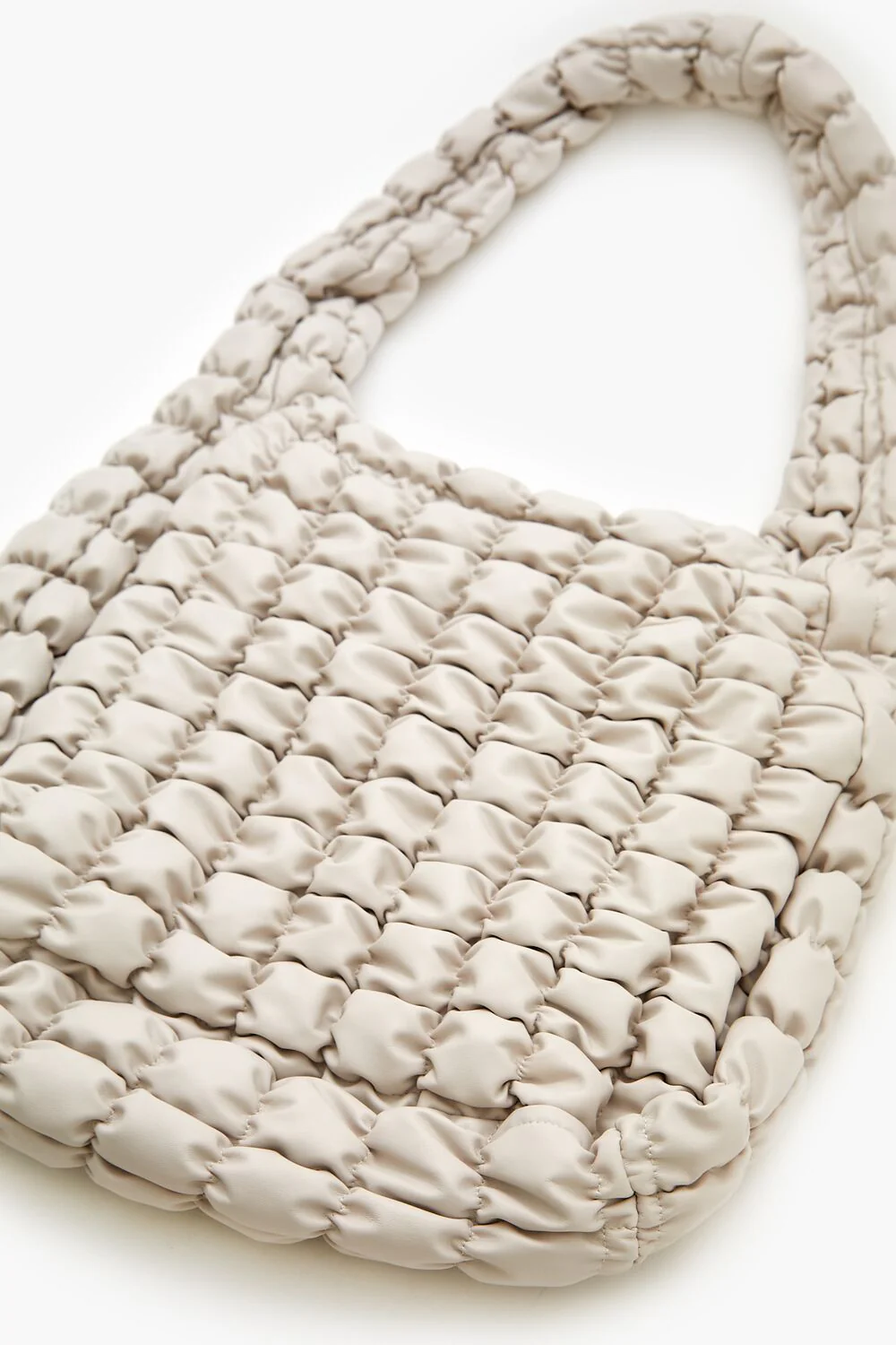 Quilted Faux Leather Tote Bag - Image 7