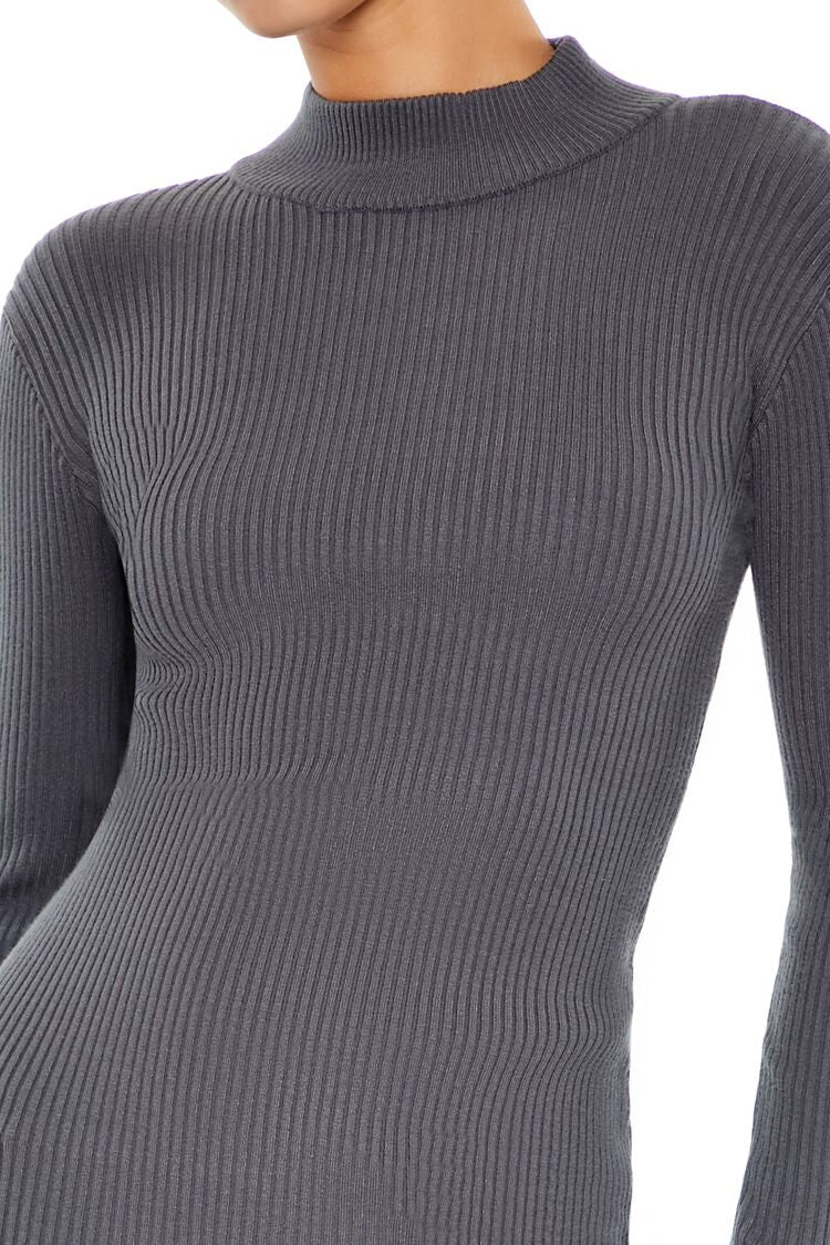 Sweater Bodycon Mini Dress - Image 10
