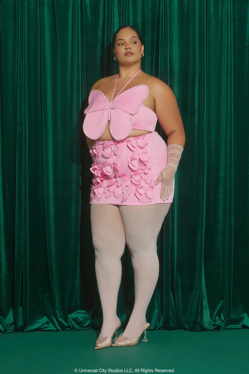 Plus Size Wicked Butterfly Mini Skirt - Image 3