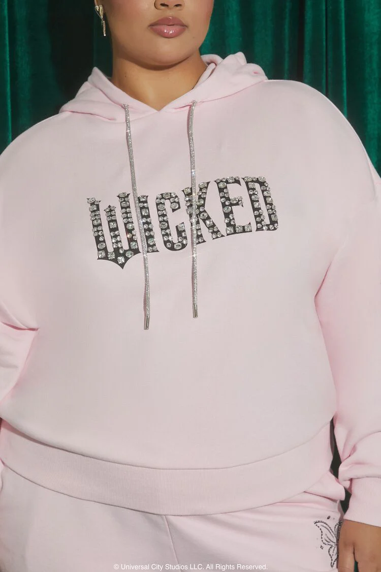 Plus Size Wicked Rhinestone Hoodie - Image 3