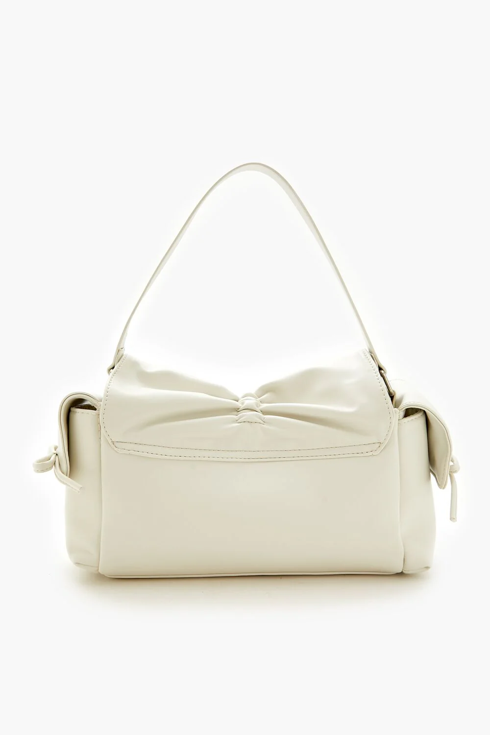 Ruched Bow Shoulder Bag - Image 4