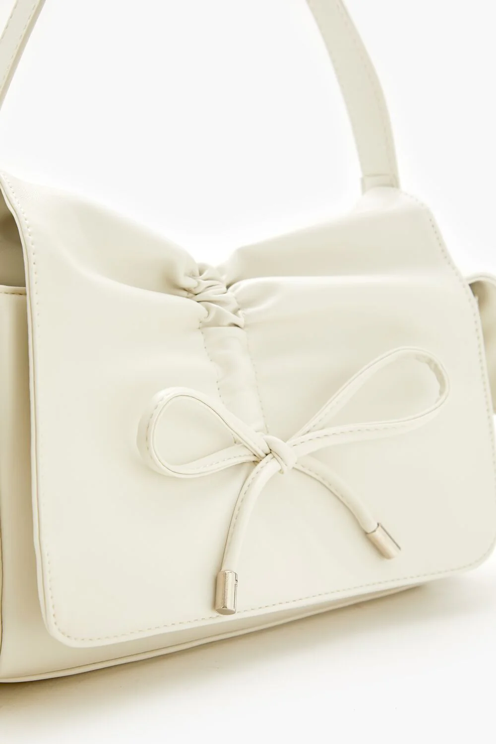 Ruched Bow Shoulder Bag - Image 5
