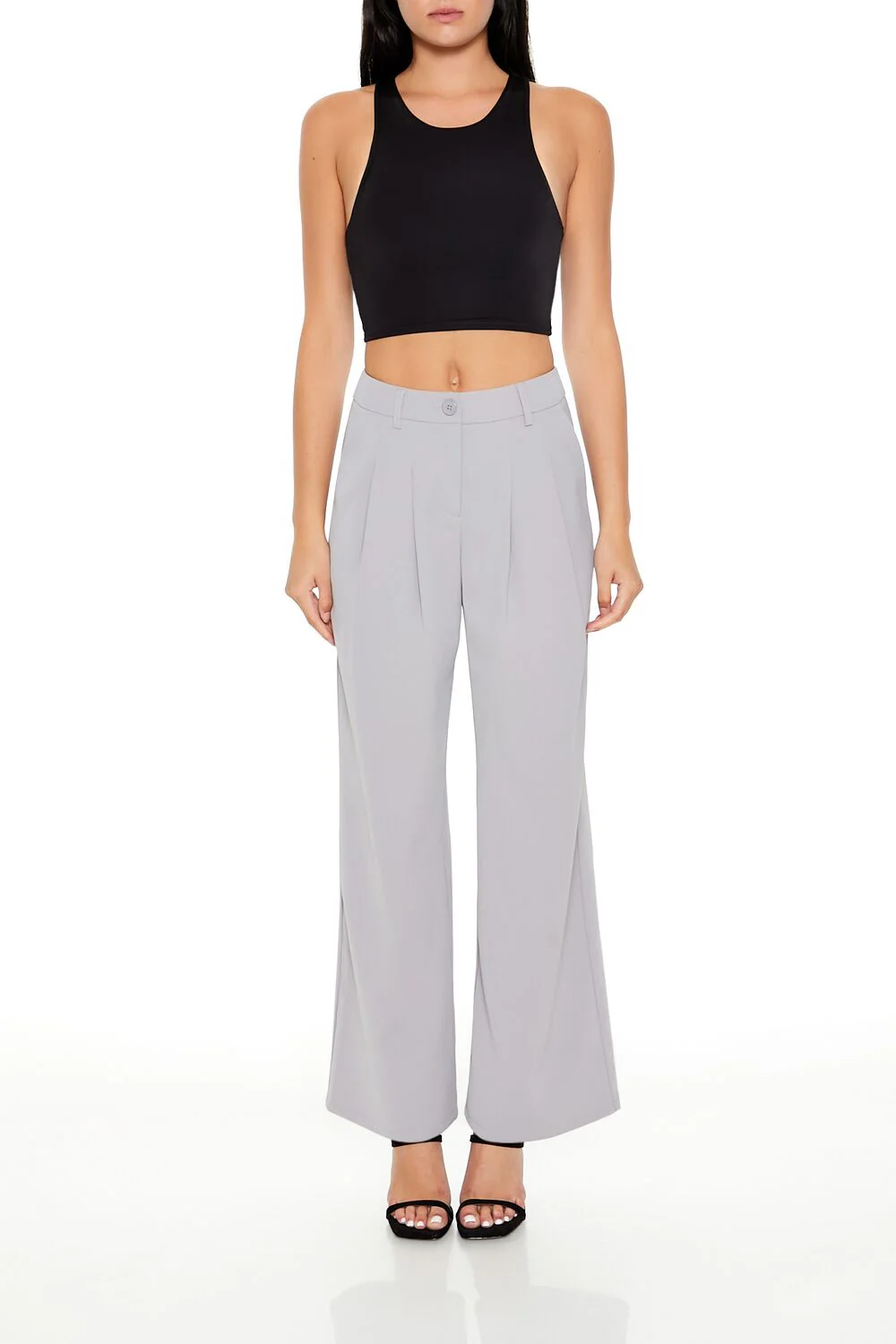 High-Rise Wide-Leg Trouser Pants - Image 11