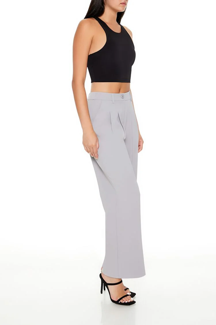 High-Rise Wide-Leg Trouser Pants - Image 13
