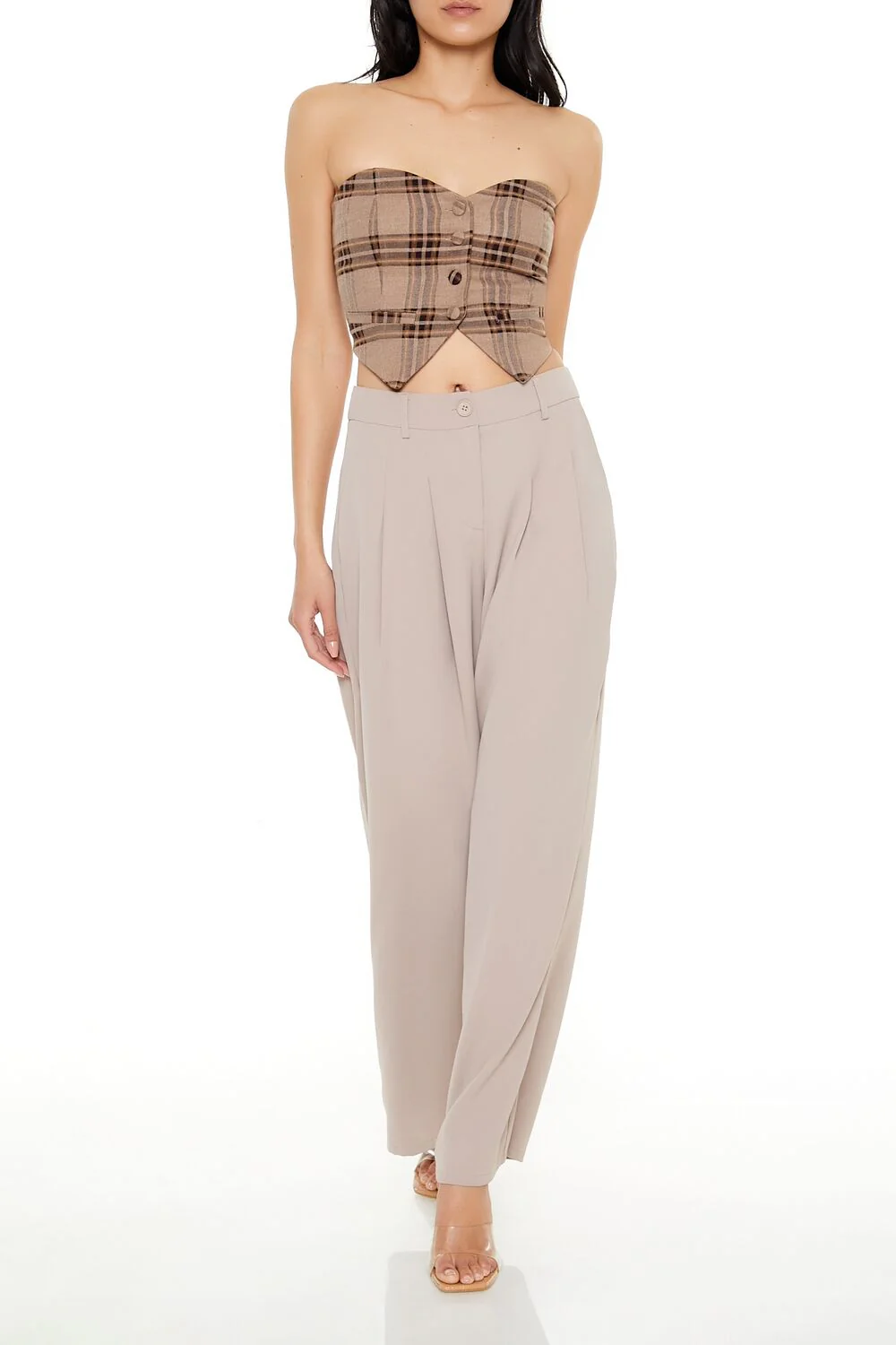 High-Rise Wide-Leg Trouser Pants - Image 16