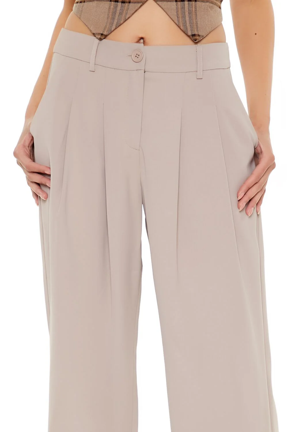 High-Rise Wide-Leg Trouser Pants - Image 20