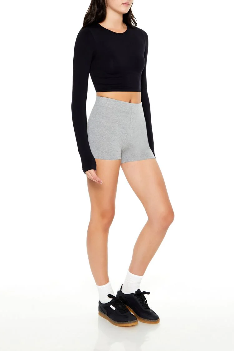 Cotton-Blend Biker Shorts - Image 13