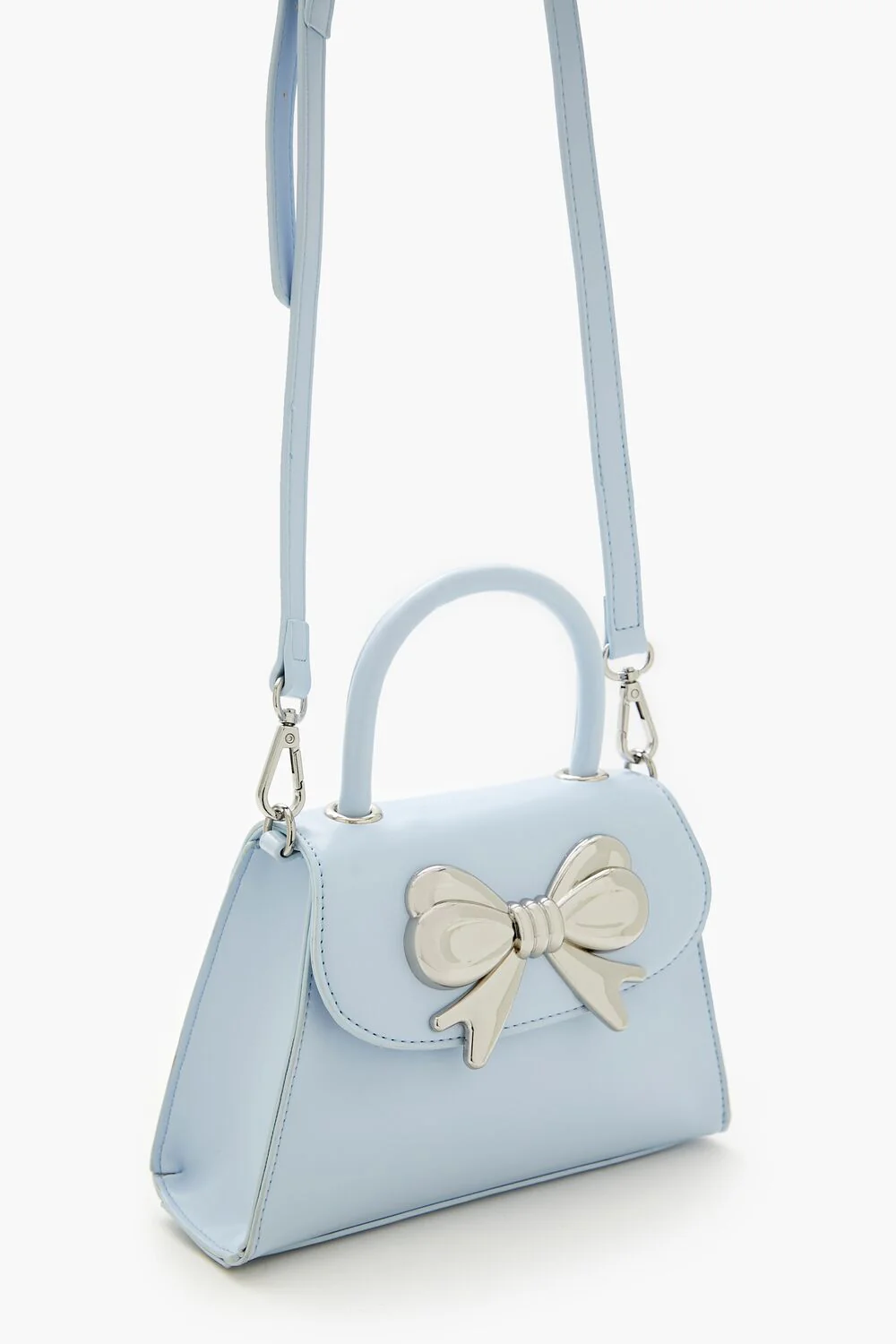 Faux Leather Bow Crossbody Bag - Image 2